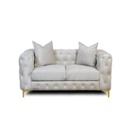 Luxury Chesterfield Cream Sofa - 3 And 2 Seater Sofa - Deep Buttoned Upholstery - thumbnail 3