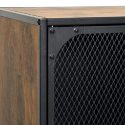 Berkfield Tv Cabinet Rustic Brown 105X36X47 Cm Metal And Mdf - thumbnail 8