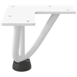 Berkfield Hairpin Legs For Coffee Table 4 Pcs White 10 Cm Solid Steel - thumbnail 6