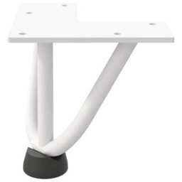 Berkfield Hairpin Legs For Coffee Table 4 Pcs White 10 Cm Solid Steel - thumbnail 5