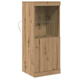Berkfield Sideboard With Led Lights Artisan Oak 41X37X100 Cm - thumbnail 2