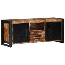 Berkfield Industrial Tv Cabinet 100X30X40 Cm Solid Wood Reclaimed - thumbnail 2