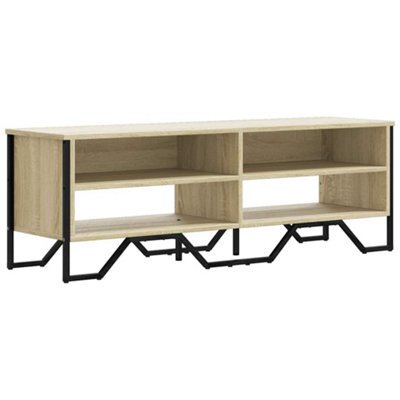 Berkfield Modern Tv Cabinet Sonoma Oak 122X34X41 Cm Engineered Wood - image 1