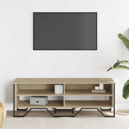 Berkfield Modern Tv Cabinet Sonoma Oak 122X34X41 Cm Engineered Wood - thumbnail 3