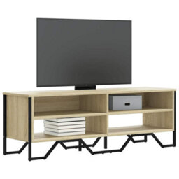 Berkfield Modern Tv Cabinet Sonoma Oak 122X34X41 Cm Engineered Wood - thumbnail 2