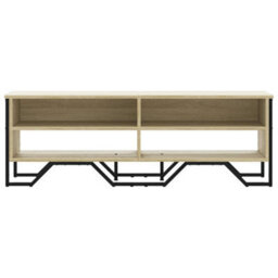 Berkfield Modern Tv Cabinet Sonoma Oak 122X34X41 Cm Engineered Wood - thumbnail 4