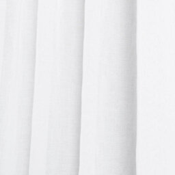"OHS Linen Look Voile Curtains 2 Panels Net Rod Slot Top Pair 55X87"", White" - thumbnail 5