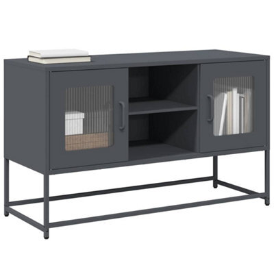 Berkfield Tv Cabinet Anthracite 100.5X39X60.5 Cm Steel - image 1