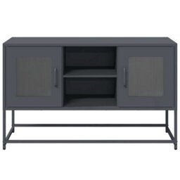 Berkfield Tv Cabinet Anthracite 100.5X39X60.5 Cm Steel - thumbnail 5