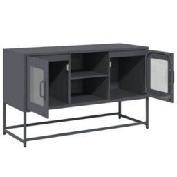 Berkfield Tv Cabinet Anthracite 100.5X39X60.5 Cm Steel - thumbnail 6