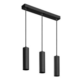 CGC Lighting Cgc Black Triple Slim Cylinder Ceiling Pendant Kitchen Island Light - thumbnail 7