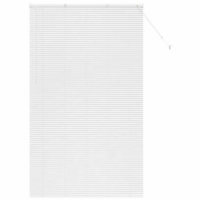 Berkfield Modern Window Blind With Curtains Manual White Aluminium