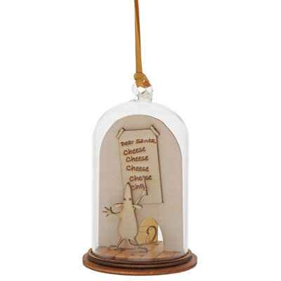 Gifts Direct 2 U Kloche Hanging Bauble Ornament - Dear Santa Cheese Cheese Cheese - image 1