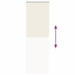 Berkfield Roller Blind Blackout Off White 65X210 Cm Fabric Width 60.7 Cm Polyester - thumbnail 9