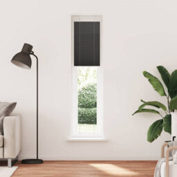 Berkfield Pleated Blind Black 50X200 Cm Fabric Width 49.4 Cm Polyester - thumbnail 2