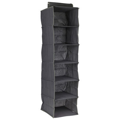 Urbn-Living Urbnliving 120Cm Height 6 Compartment Hanging Clothes Storage Organiser Shelves Collapsible Closet Rack - image 1