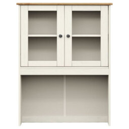 Berkfield Dresser Top Vigo White 78X30X100 Cm Solid Wood Pine - thumbnail 4