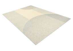 RugsX Flux 461.7.ae120 Wool Carpet Osta - Geometric, Structural, Loft Beige Grey 240X340 Cm - thumbnail 3
