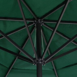 Berkfield Outdoor Parasol With Aluminium Pole 600 Cm Green - thumbnail 5