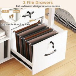 File Cabinet Mobile Lateral Filing Storage Organizer - thumbnail 5