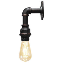 Long Life Lamps Company Retro Industrial Water Pipe Vintage Wall Light M0160 - thumbnail 6