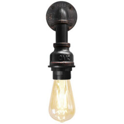 Long Life Lamps Company Retro Industrial Water Pipe Vintage Wall Light M0160 - thumbnail 5