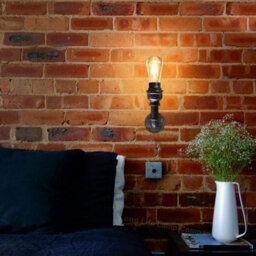 Long Life Lamps Company Retro Industrial Water Pipe Vintage Wall Light M0160 - thumbnail 8