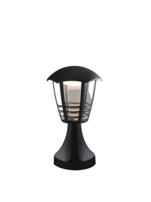 Luminosa Lighting Luminosa Cloe Outdoor Led Pedestal Light Black, Ip44 800Lm 4000K 17X29.7Cm