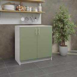 Jd Greta Kitchen Base Unit 800mm Storage Cabinet With Door Shelf 80Cm - Sage Green Matt - thumbnail 2