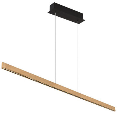 Luminosa Lighting Luminosa Dentsy 120Cm Bar Pendant Ceiling Light Matt Gold Led 4000K Touch Dimmer - image 1