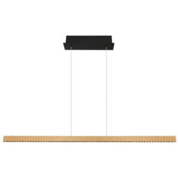 Luminosa Lighting Luminosa Dentsy 120Cm Bar Pendant Ceiling Light Matt Gold Led 4000K Touch Dimmer - thumbnail 3