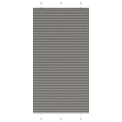 Berkfield Pleated Blind Anthracite 105X200 Cm Fabric Width 104.4 Cm Polyester - image 1
