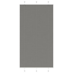 Berkfield Pleated Blind Anthracite 105X200 Cm Fabric Width 104.4 Cm Polyester - thumbnail 1