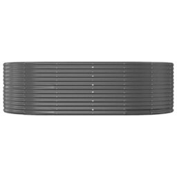 Berkfield Durable Garden Planter Anthracite 212X140X68 Cm Powder-Coated Steel - thumbnail 3