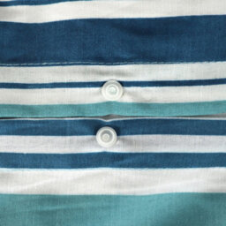 Smart Living Printed Reversible Polycotton Banded Stripe Duvet Cover And Pillowcase - thumbnail 8