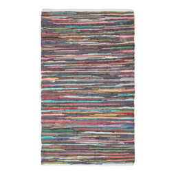 Homescapes Recycled Cotton Chindi Rug 60X90 Cm, Handwoven Multicoloured Rag Rug For Bedroom, Living Room, Kitchen - thumbnail 2