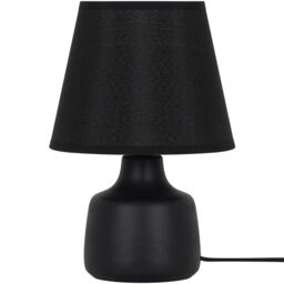 Conical Matt Black Ceramic Led Table Lamp - thumbnail 3