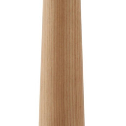 Polished Nickel Floor Lamp - Decorative Wooden Stem - Requires 2 X E27 Gls Bulbs - thumbnail 2