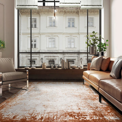 Asiatic Kuza Border Terracotta Rug-120Cm X 170Cm - image 1