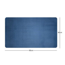 Nicoman Reversible Dual-Colour Blue/green Pvc Anti Slip Shower Mat Bath Mat - Rectangular 90X60 Cm - thumbnail 3