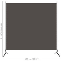 Vidaxl 1-Panel Room Divider Anthracite 175X180 Cm - thumbnail 7
