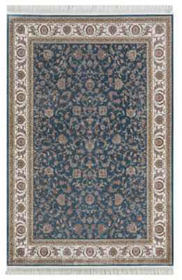 MiHOMEUK Minyatur Premium Quality V1006A Blue Abstract Modern Turkish Area Rug - 200 X 300 Cm - image 1