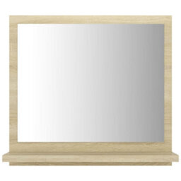 Walplus Bathroom Mirror Sonoma Oak 40X10.5X37 Cm Engineered Wood - thumbnail 4