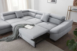 Fabio Corner Sofa Bed With Storage - thumbnail 1