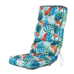 Alfresia Blue Tropical Replacement Polyester Classic Recliner Cushion