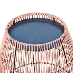 Teamson Home Teamson Bamboo Outdoor Side Table With Iron Frame, Round Boho Accent Table - thumbnail 8