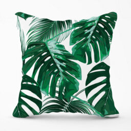 Warren Reed Designer Tropical Jungle Leaf Pattern Outdoor Cushion 45Cm X 45Cm - thumbnail 1