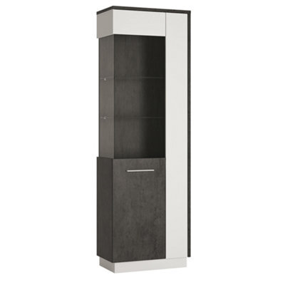 Furniture To Go Zingaro Tall Glazed Display Cabinet (Lh) - image 1