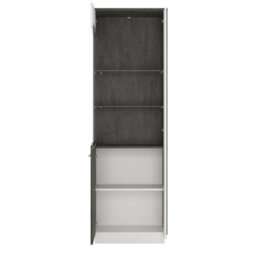 Furniture To Go Zingaro Tall Glazed Display Cabinet (Lh) - thumbnail 3