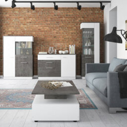 Furniture To Go Zingaro Tall Glazed Display Cabinet (Lh) - thumbnail 4